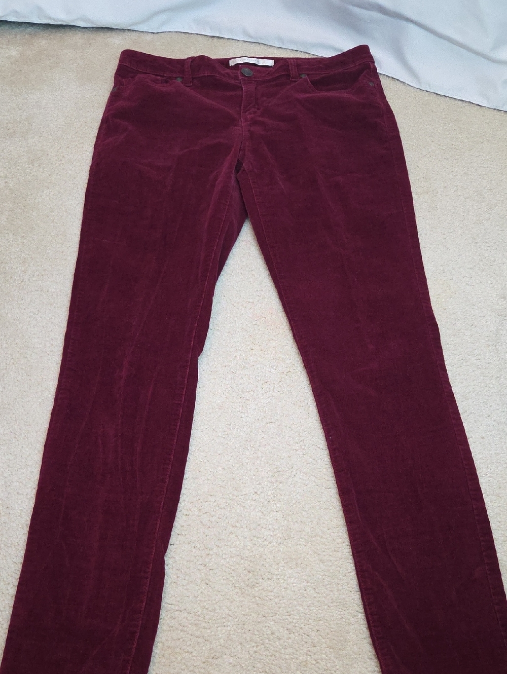 LC Lauren Conrad Burgundy Corduroy Pants